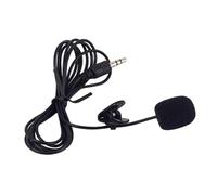 Toyvian Microphone Noir Sd01 à Pince, Prise Jack 3,5mm Portable | Éponge Légère 10g, pour Dictée Vocale et Vlogging, Usage sans Mains, Colliers et Mp3
