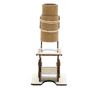 Toyvian Microscope en Bois pour Garçon et Filles 8-14 Ans Kit Scientifique Éducatif Jouet d'Ingénierie DIY Activité Stem Composants de Physique Jouet d'Exploration Microscopique