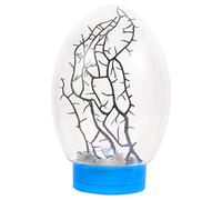 Toyvian Mini Aquarium Fermé avec LED Petit Réservoir de Poissons Portable Aquarium de Bureau pour Relaxation et Observation