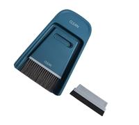 Toyvian Mini Balai et Pelle à Poussière Raclette Poils Souples Taille Compacte Couleur Bleu Foncé Ensemble D’Outils de Nettoyage pour Bureau et Maison Accessoires Pratiques pour