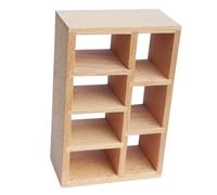 Toyvian Mini BibliothèQue en Bois, 1:12 Bibliothèque Miniature Meuble Décoration pour Maison De Poupée ÉTagèRe Livres DéCorative Accessoire Salon pour Salon Et Chambre De Maison Miniature