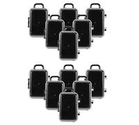 Toyvian Mini Boîte à Bonbons Valise Transparente Petite en Plastique, Rangement Multifonction pour Dragées, Coffrets Décoratifs pour Mariage et Fête, Lot de 12 Petites Boîtes Voyage