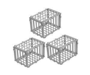 Toyvian Mini Cages et Clôtures de Jardin - 3 Pièces Décoratif 1:12 Enclos pour Animaux de Compagnie Miniature Accessoires de Scène pour Maison de Poupée Ferme Diorama