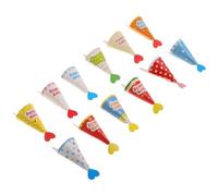 Toyvian Mini Chapeaux Décoratifs pour Petits Gâteaux et Friandises, Lot de 36 Pièces Multicolores, Décorations de Fête d'anniversaire Coréennes, Accessoires Miniatures pour Shower et