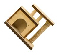 Toyvian Mini Griffoir pour Chat Décoratif Accessoire de Miniature Élégant pour Animaux