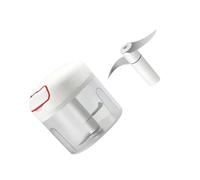 Toyvian Mini Hachoir à Ail Manuel 300 Ml 3 Lames Bol Transparent Antidérapant Hachoir à Aliments Portable Cuisine Fruits Légumes et Viande Outil Pratique pour Maison et Voyage