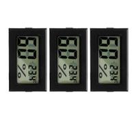 Toyvian Mini Hygromètre Thermomètre Numérique D’intérieur, Moniteur D’humidité Température, Affichage Digital, Lot de 3, pour Toute Pièce