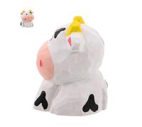 Toyvian Miniature Cow Figurine Petite Statue Animale Décorative de Ferme Ornement Rigide pour Bureau Compact