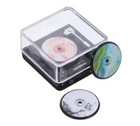 Toyvian Miniature Dollhouse Furniture Mini Record Player Model Alloy CD Player Accessory Small for Authentic Dollhouse Decor