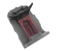 Toyvian Miniature Porte Chinoise Décorative Ornements Zen pour Aquarium et Bureau Figurine Micro Paysage Asiatique Statue Architecture Traditionnelle