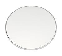 Toyvian Miroir Grossissant à Ventouse 30X pour Salle de Bain Miroir de Maquillage Concave Ø150 MM Fixation sans Perçage Argenté Épilation et Soins Visage