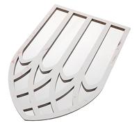 Toyvian Miroir Mural Gothique en Bois 42X27 CM Miroir Décoratif à Carreaux Arqués Effet Fenêtre Autocollant Facile à Poser pour Maison Bureau Chambre D’Élève