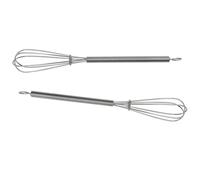 Toyvian Mixeur à Main pour Salon 2pcs en Acier Inoxydable Argenté Léger et Facile à Ranger, Outil de Mélange de Teinture Capillaire pour Usage à Domicile ou Salon
