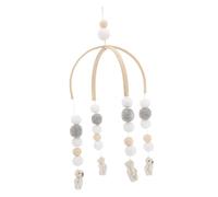 Toyvian Mobile Bois Avec Mobile Musical Pour Berceau De Décoration De Chambre Jouet Éveil Couleurs Douces Et Design Attrayant Pour Fille