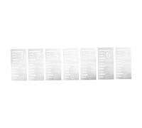 Toyvian Modèle de Règle de Croissance Pochoir Réutilisable 7 Pièces en Plastique Pet Blanc Règle Creuse Lavable Précise et Mesure de Hauteur pour Garçon et Filles pour Décoration Murale