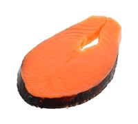 Toyvian Modèle de Saumon simulé vitrine Saumon Artificiel Faux sushis Restaurant Faux modèle de Simulation de Sushi tranches de réaliste de Plastique Orange