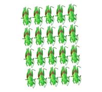 Toyvian Modèle de Sauterelle Jouet Éducatif pour Garçon et Filles Lot de 20 Pièces Figurines de Sauterelles Vertes en Caoutchouc Souple Simulation Réaliste Aide Pédagogique pour L'Éducation Précoce
