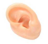 Toyvian Modèle d'Oreille Gauche en Silicone Souple Réaliste et Flexible Couleur Chair pour Entraînement au Piercing Présentation de Bijoux et Étude Anatomique Outil Compact et