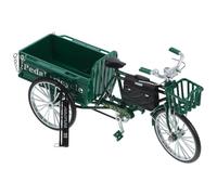 Toyvian Modèle Tricycle Artisanal Vintage Petit, Métal Vert, Décoration Bureau Maison, Ornement Décoratif Multifonction, Présent Fête, Collection Décoration Intérieure