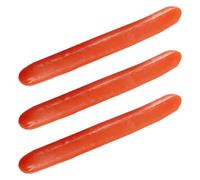Toyvian Modèles d'Exposition Cuisine Hot-Dog en PVC, Lot de 3 Accessoires Alimentaires Artificiels pour Décoration Fête et Photographie, Jouets Créatifs, Format Compact, Couleurs Vives