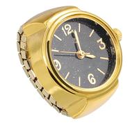 Toyvian Montre Bague Numérique Rétro à Quartz en Alliage Noir