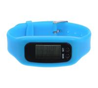 Toyvian Montre Podomètre de Marche Multifonction en Silicone Bleu Bracelet Compteur de Pas Portable Outil de Comptage Précis pour Sport et Activité en Extérieur