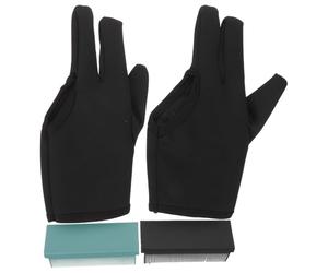 Toyvian Moufles Anti-Chaleur Coiffure 3 Doigts Résistants à la Chaleur avec Peigne 2 Sets Noir et Vert Protection Thermique pour Salon Usage Professionnel pour Fers à Lisser et
