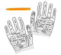 Toyvian Moufles de Massage à Acupression pour Main avec Bâtons de Massage, en Mélange de Coton et Plastique, pour Soulager la Fatigue des Femmes Famille