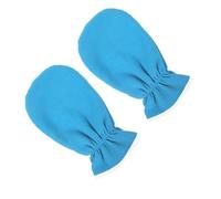 Toyvian Moufles Exfoliants Hydratants pour Soins Peau 1 Paire Bleue Conserve la Chaleur Spa Mains Masque de Soin Exfoliant pour Peau Sèche et Cicatrisation Réutilisables Adaptés