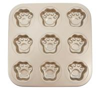 Toyvian Moule à Biscuits 9 Empreintes en Acier au Carbone Forme Patte de Chat, Outil de Pâtisserie DIY pour Décoration de Biscuits et Desserts, Accessoire la Cuisine Léger et Réutilisable