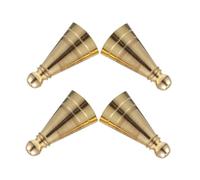 Toyvian Moule à Cône de Parfum en Cuivre Léger et Finement Travaillé, Lot de 4 Pièces pour Fabrication DIY de Parfum Conique, pour Salon de Thé
