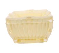 Toyvian Moule à Fleurs Plastique DIY pour Pots De Fleurs Ovales Léger Et Réutilisable Moule pour Jardinage Et Création De Pots Plantes Béton