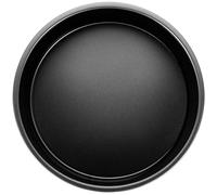 Toyvian Moule à Gâteau Rond en Acier Carbone Noir, Antiadhésif et Amovible, Résistant la Déformation pour Pâtisserie Maison DIY et Cuisson Délicate