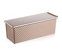 Toyvian Moule Acier Carbone avec Couvercle et Trous D'aération, Performance Stable pour Cuisson de Grillé Cuisine, Forme Rectangulaire