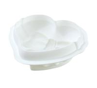 Toyvian Moule Silicone Forme Cœur et Nœud Réutilisable Moule Pâtisserie Multi-usage pour Gâteaux Chocolats Glaces et Cupcakes Antiadhésif et Souple Accessoire Cuisine DIY