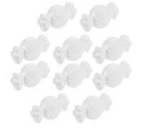 Toyvian Moules à Bonbons en Mousse Soi-même 10 Pcs Petit Format Blanc pour Création Artisanale Décoration DIY Halloween