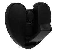 Toyvian Mural Pliable en Aluminium Noir Patère Auto-Adhésive sans Perçage Multifonction pour Salle de Bain et Porte pour Serviettes et Manteaux Rangement Compact et Pratique