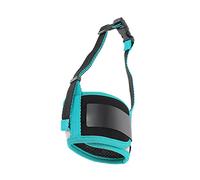 Toyvian Muselière pour Chien Réglable Polyester Imprimé Respirante et Douce Accessoire Pratique pour Éviter Morsures Aboiements et Mastication S Verte