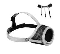 Toyvian Muselière Respirante Réglable pour Chien Panier Bucco Doux Anti-Aboiement Taille L Sangle Sécurisée Protection Anti-Morsures pour Animaux de Compagnie