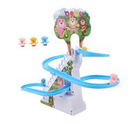 Toyvian Musical À LED Clignotantes pour Tout-Petits Mini Ours Électrique Créatif Piste d'ours Lumineuse Sac De Fête Cadeau De Noël Musical pour Tout-Petits Jeu De Course