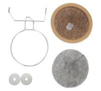 Toyvian Nichoir à Oiseaux en Corde de Coton, Nid pour Petits Oiseaux et Perroquets, Installation Facile Support Métallique, pour Repos et Parade Nuptiale