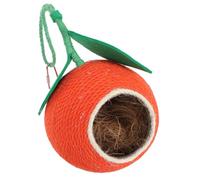 Toyvian Nichoir Décoratif en Coquille de Noix pour Perroquet Nid Suspendu pour Oiseaux Maison Compacte pour 1-3 Perroquets pour Jardin ou Balcon
