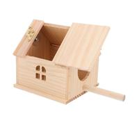 Toyvian Nichoir pour Écureuil Maison Élevage pour Oiseaux Boîte De Reproduction Nid pour Perroquet Accessoire pour Cage Décoration Intérieure pour Perruche
