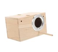 Toyvian Nichoir pour Perruches Bois Nichoirs pour Oiseaux Maison à Oiseaux pour Petits Perroquets Nid pour Pinsons Et Moineaux