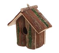 Toyvian Nichoir Suspendu pour Oiseaux Maison de Nidification Décorative pour Jardin et Patio Refuge Confortable pour Mésanges et Petits Oiseaux Design Ventilé et Artistique