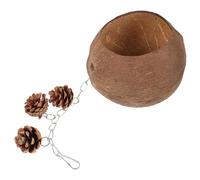 Toyvian Nid De Perroquet Balançoire Jouets pour Oiseaux Nid D'Oiseau Suspendu Perchoir Lit pour Oiseaux De Compagnie Lit en Noix De Cachette Suspendue en Noix De Nid