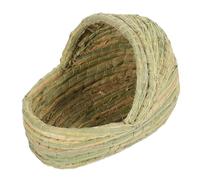 Toyvian Nid De Poulailler Tressé en Paille Naturelle, Lit De Repos Ergonomique 28 Cm, Abri Confortable Ponte des Poules, Adapté Élevage en Poulailler