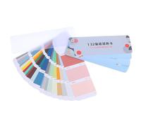Toyvian Nuancier de Peinture Industriel 132 Couleurs Finition Métallique et Irisée Cartes D’échantillons en Papier et Plastique pour Surfaces Métalliques pour Revêtements Extérieurs
