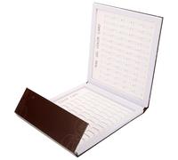 Toyvian Nuancier de Vernis à Ongles 120 Couleurs, Carnet de Présentation Café 120 Plaques D’ongles, Affichage Pratique pour Salon de Manucure et Nail Art Professionnel