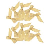 Toyvian Nœuds en Polyester Or Résistants à Déformation 30 Pièces en Satin Autocollants Double Face Élégant pour Emballage Présent Lors de Célébrations ou Présents d'entreprise